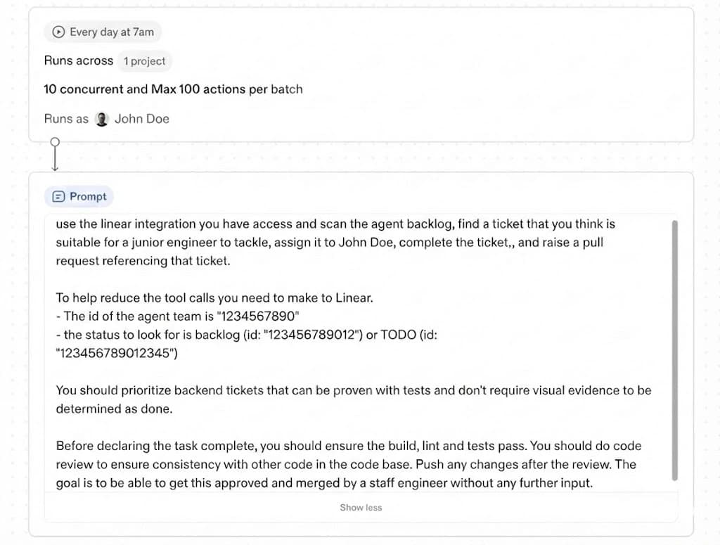 The 10x engineer automation's instructions