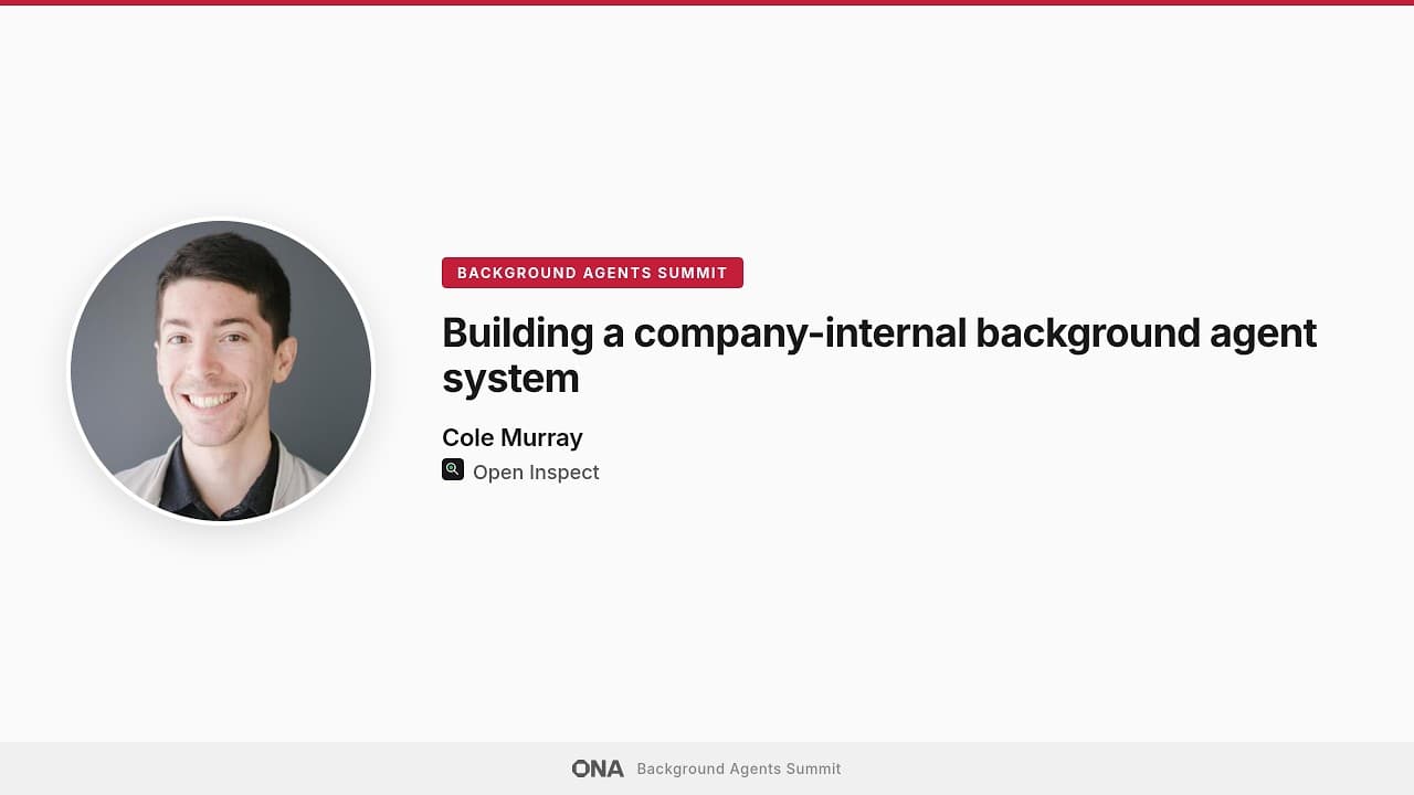 Building a company-internal background agent system