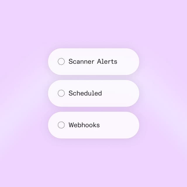 Scheduled workflows and webhook triggers