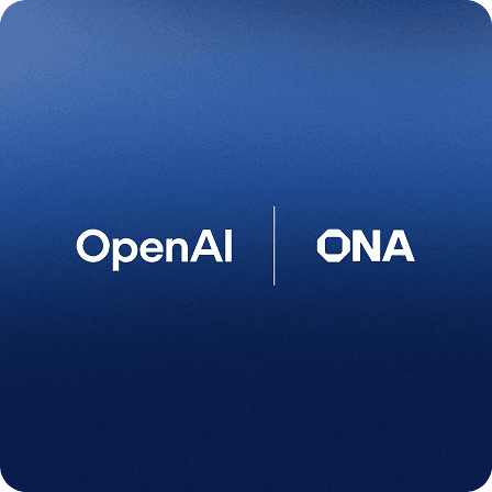 OpenAI and Ona announcement artwork